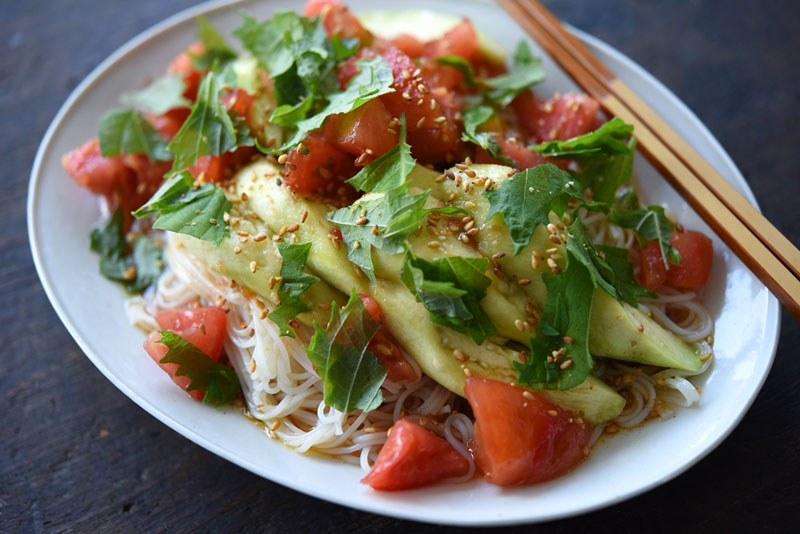 冷製トマトそうめん ぶっかけそうめん のレシピ 作り方 白ごはん Com