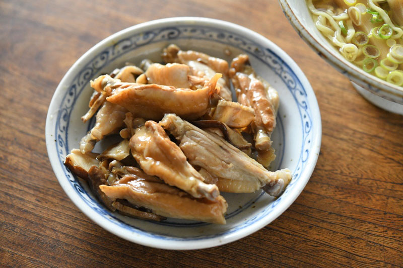 ラーメンスープのだしがらの活用 手羽中のごま油醤油和え 白ごはん Com