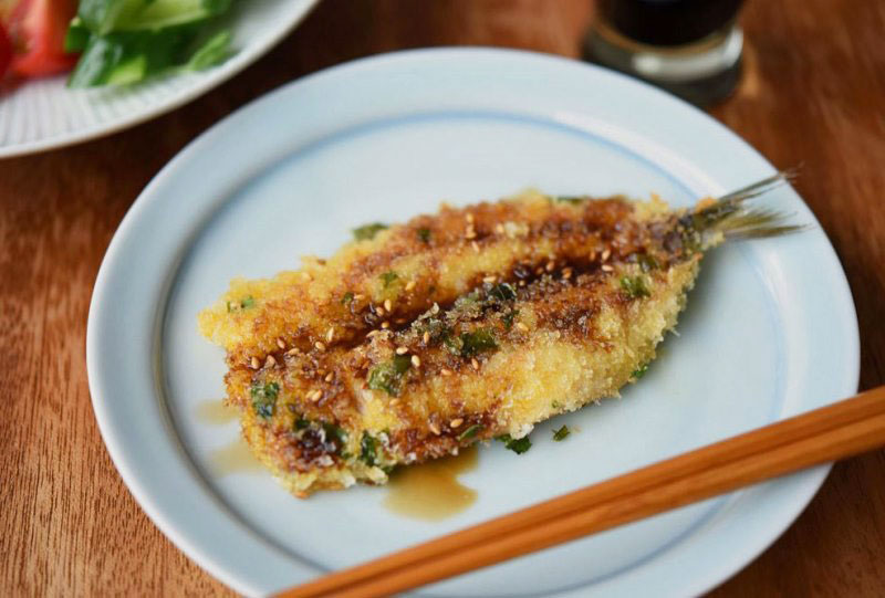 いわしのパン粉焼き フライパンで のレシピ 作り方 白ごはん Com