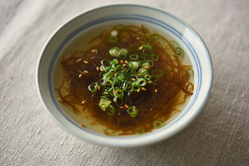 方 食べ もずく の