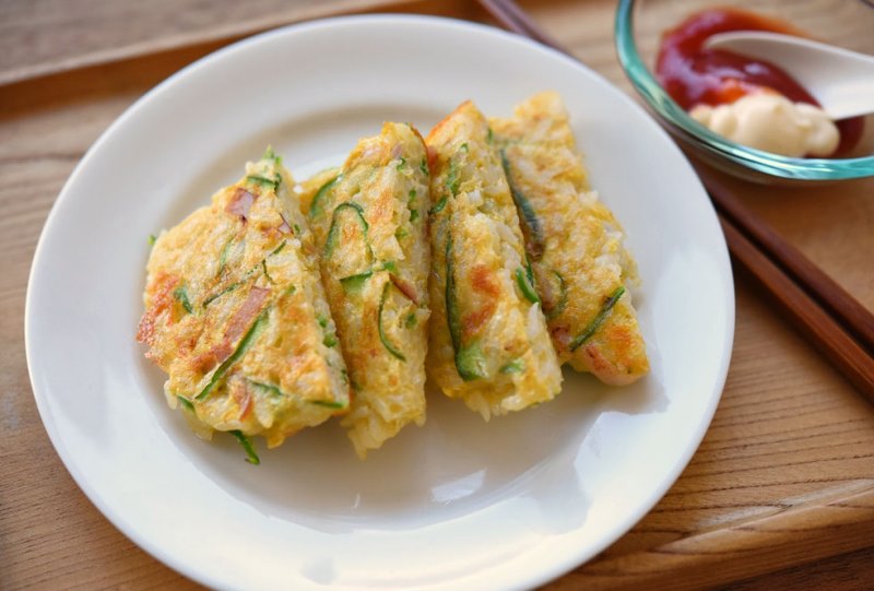 ハム ピーマンの卵ご飯焼き カレー風味 のレシピ 白ごはん Com