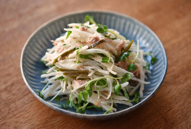 大根とツナの簡単サラダのレシピ/作り方：白ごはん.com