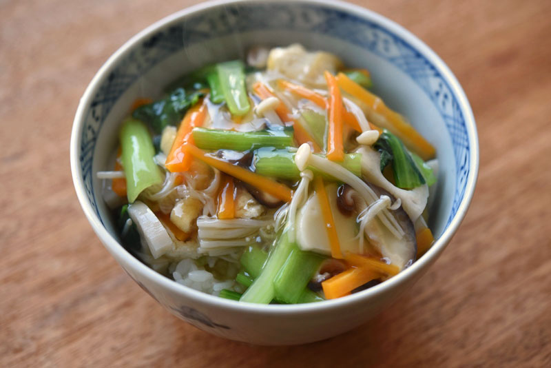 白菜 豚 あんかけ バラ とろっと 豚肉と白菜のかけうどん