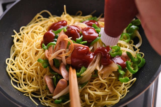 ナポリタンの味付け