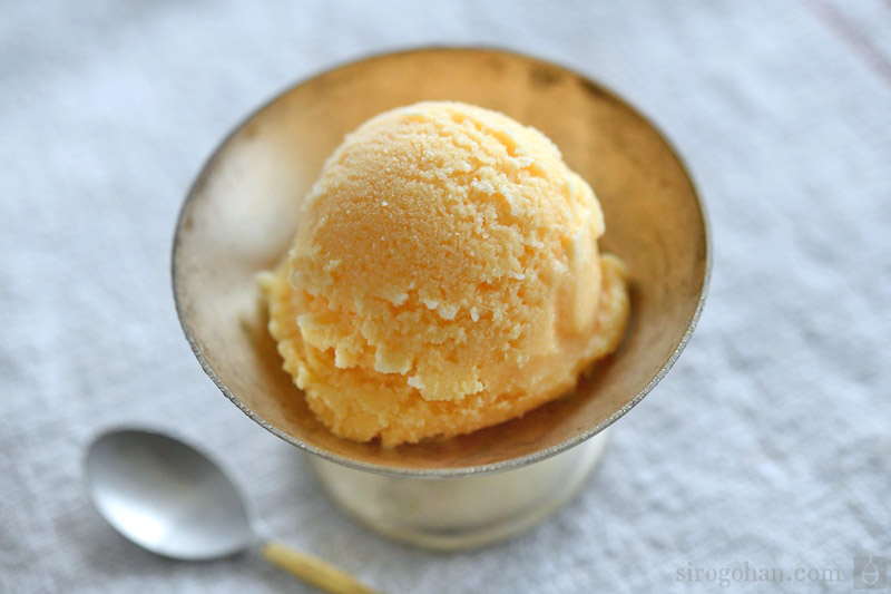 手作りアイスクリームのレシピ写真