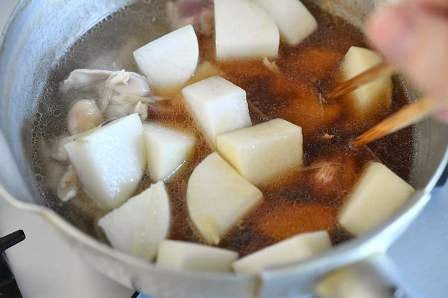 箸で混ぜ合わせる