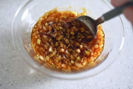 たれをよく混ぜる