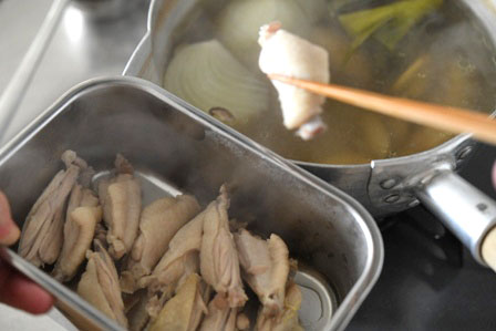 の ラーメン 作り方 スープ 丸鶏スープ作り: ラーメン道