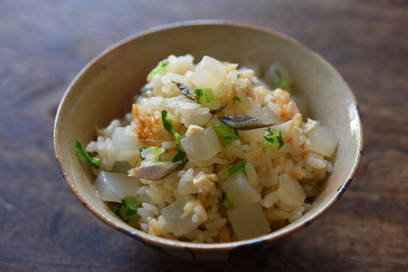 大根めし（炊き込みご飯）のレシピ/作り方：白ごはん.com