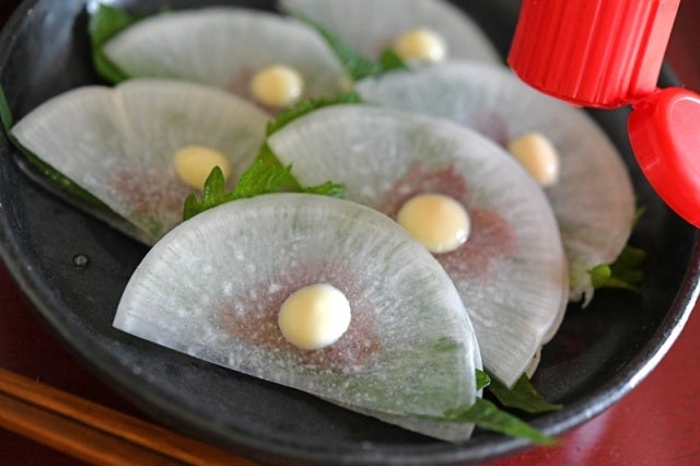 梅大根の薄さ加減