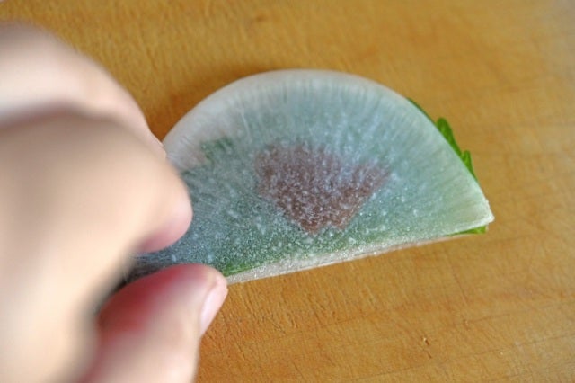 大根で挟む