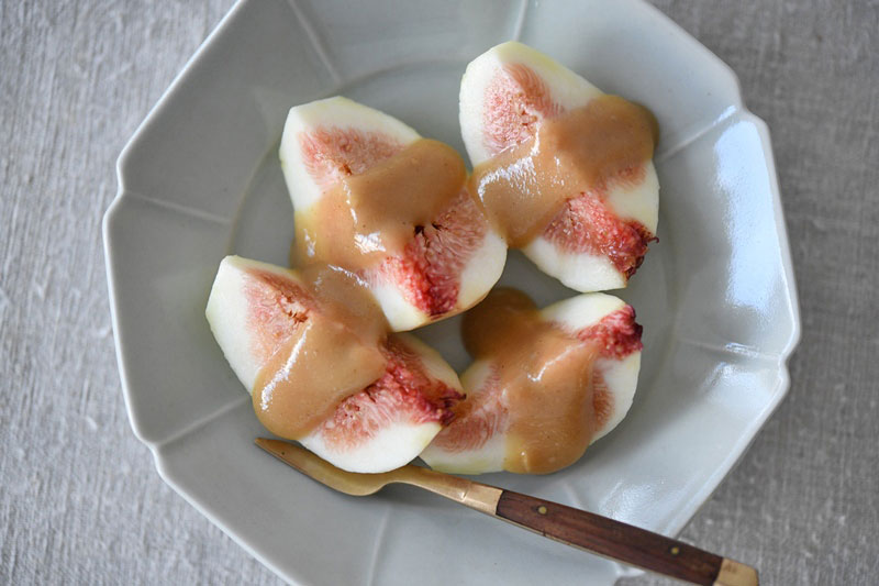 いちじくのごまだれがけの写真