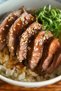和風ステーキ丼のレシピ写真