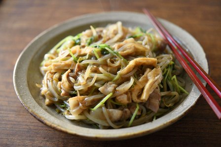 もやしと豆苗のうま煮