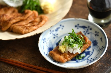 油揚げの薬味まきまき