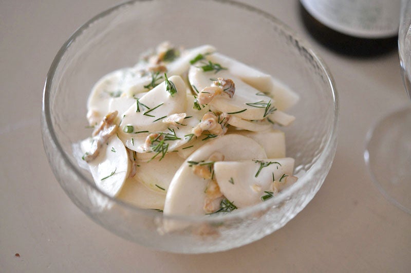 かぶとクルミのサラダの写真