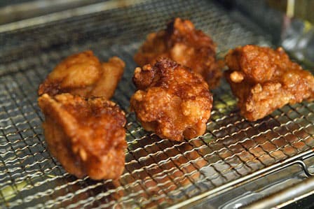 唐揚げを温める