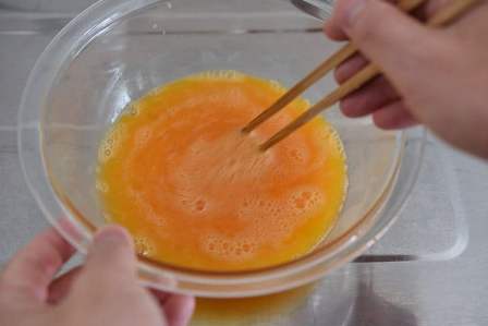 卵液の出来上がり