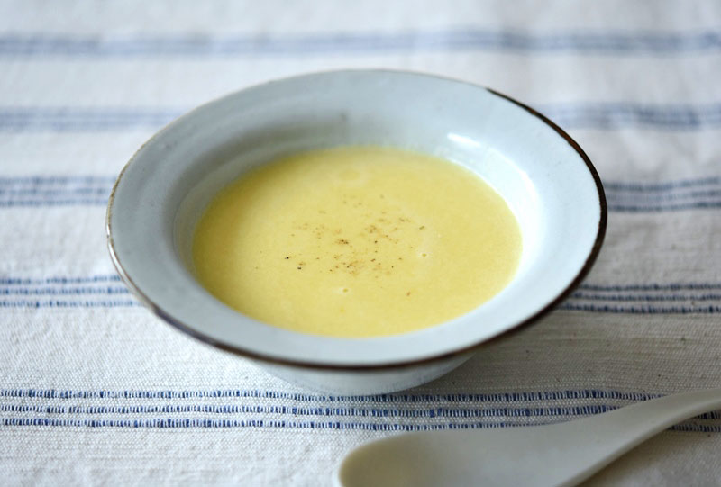 温製＆冷製コーンスープの写真