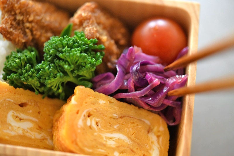 紫キャベツのウスターソースマリネの写真