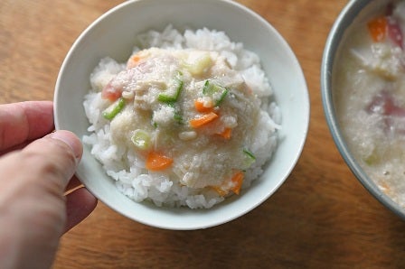 ごはんにかけて完成