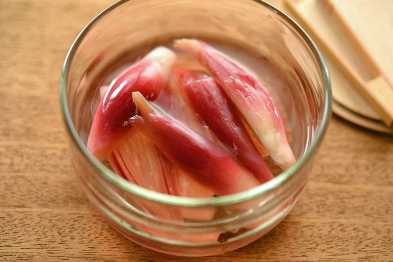 みょうがの甘酢漬けの写真