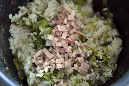ベーコン入りの炊き込みご飯