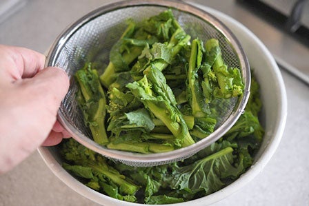 茎とつぼみを分けておく