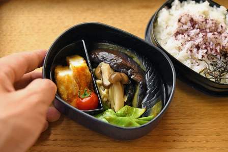 なすの煮浸しのお弁当