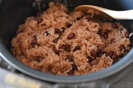 炊飯器で炊く赤飯