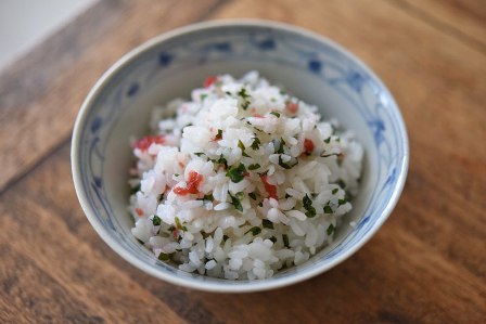 梅しそ混ぜご飯