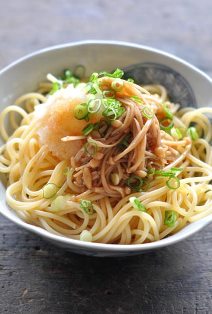 なめたけおろしパスタ