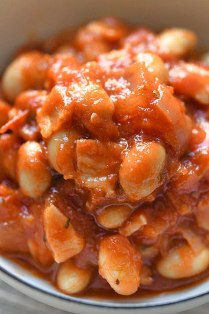 給食風のチリコンカンの写真