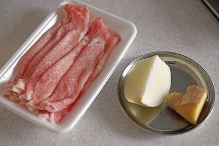 生姜焼きの材料