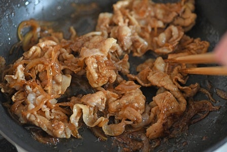生姜焼きの煮詰め加減