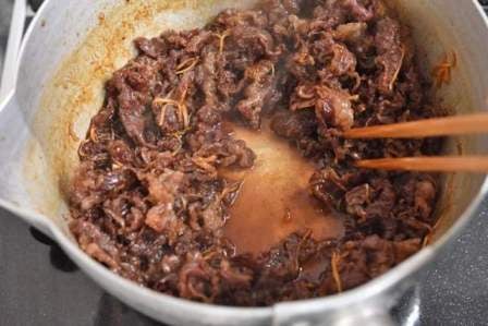 出来上がりの汁気の状態