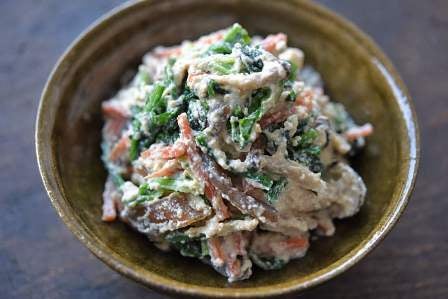 丁寧に作る白和え