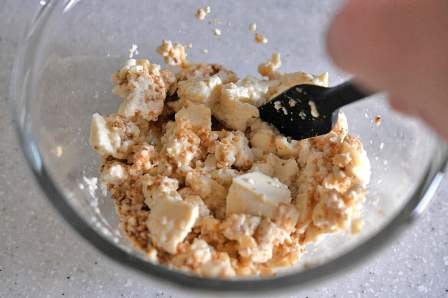 白和え衣を混ぜる