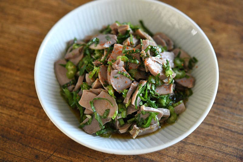 砂肝のセロリまみれのレシピ写真