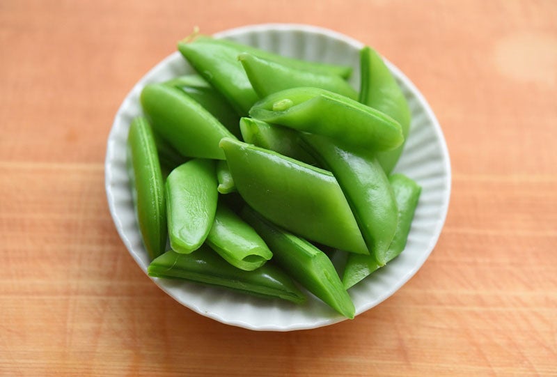 ごまにんにくスナップエンドウのレシピ