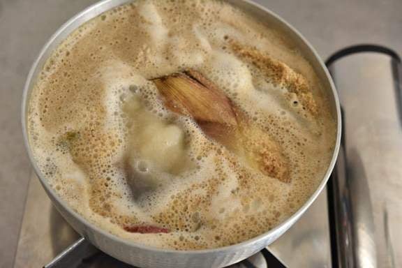 たけのこのあく抜きのゆで方のレシピ写真