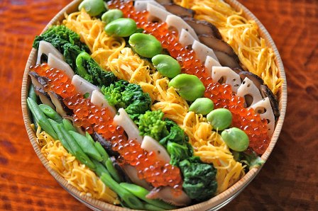 ちらし寿司の盛り付けのコツ