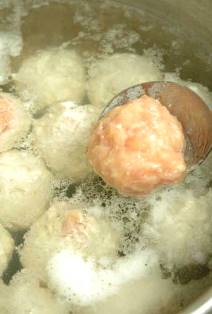 鶏団子の作り方の写真