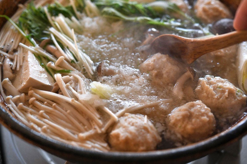 鶏だんごのみぞれ鍋の写真