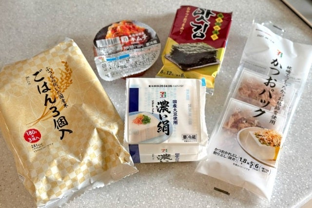 豆腐丼の材料一覧