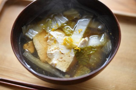 豆腐と白菜のとろみ汁