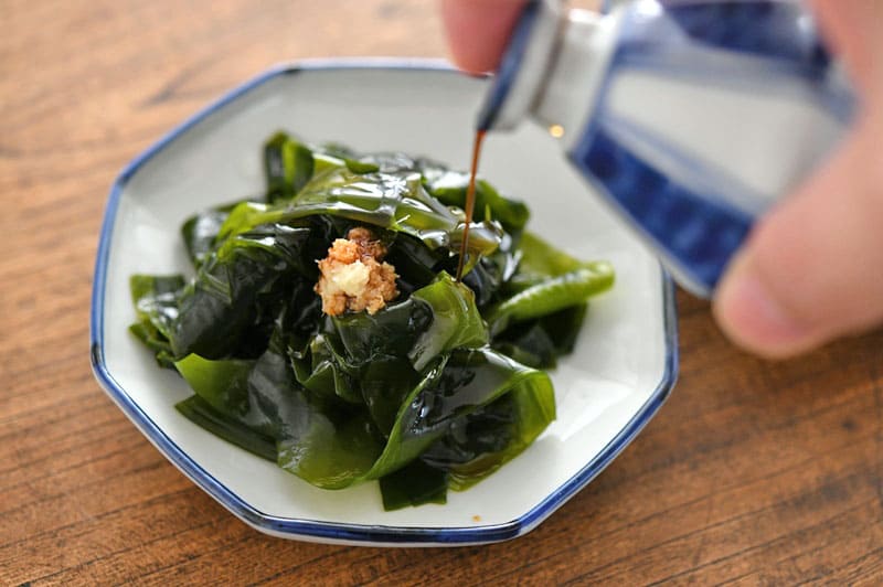 生わかめの生姜醤油完成