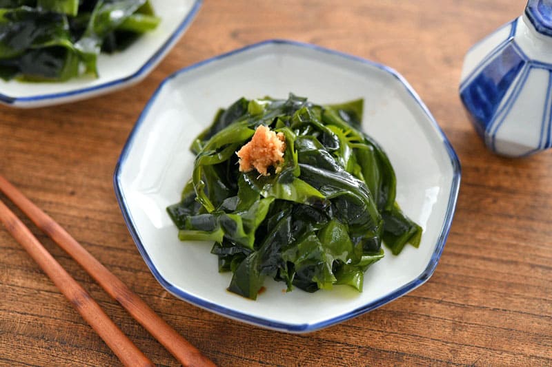 生わかめのゆで方・食べ方のレシピ写真