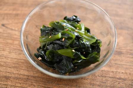 わかめナムル完成