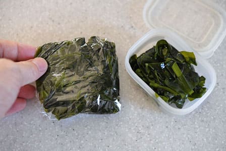 生わかめの保存